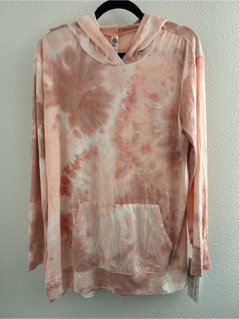 RBX Pink and White Tie-Dye Hoodie